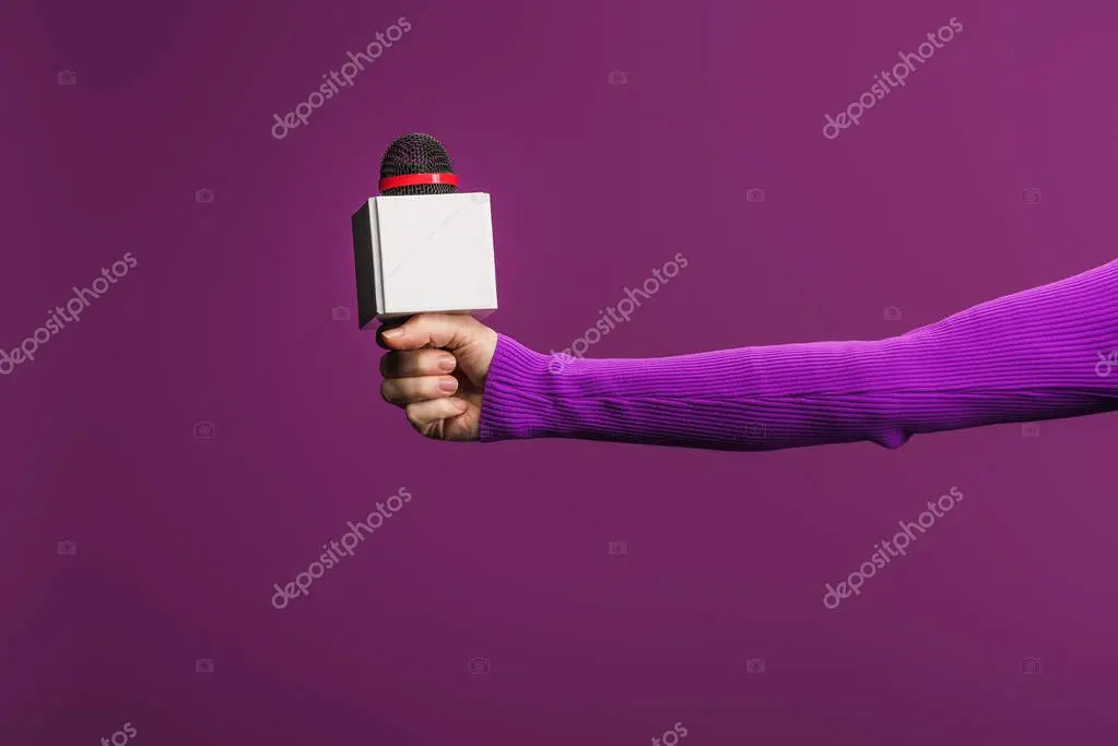 Mikrofone bei einer Pressekonferenz